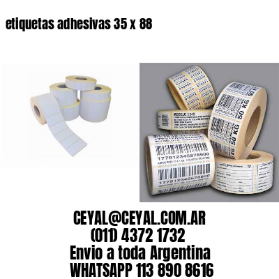etiquetas adhesivas 35 x 88