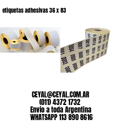 etiquetas adhesivas 36 x 83