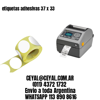 etiquetas adhesivas 37 x 33