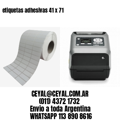 etiquetas adhesivas 41 x 71