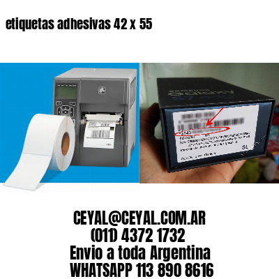 etiquetas adhesivas 42 x 55