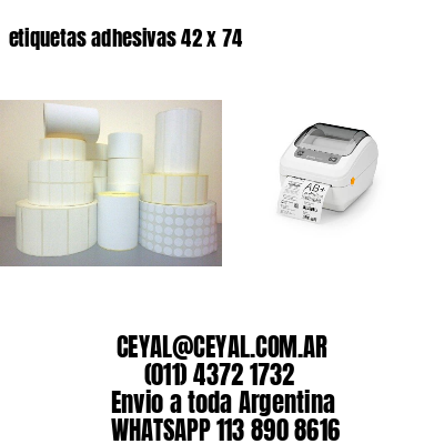 etiquetas adhesivas 42 x 74