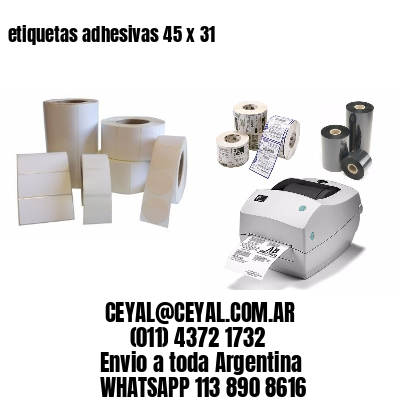 etiquetas adhesivas 45 x 31