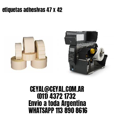 etiquetas adhesivas 47 x 42