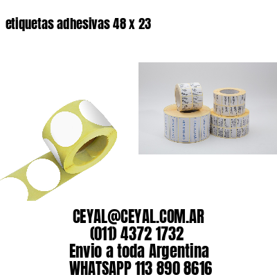 etiquetas adhesivas 48 x 23