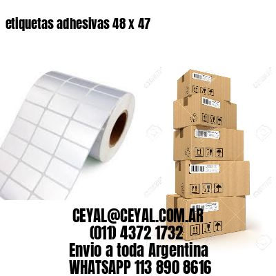 etiquetas adhesivas 48 x 47