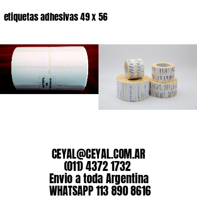 etiquetas adhesivas 49 x 56