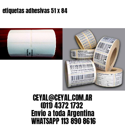etiquetas adhesivas 51 x 84