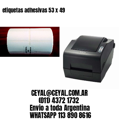 etiquetas adhesivas 53 x 49