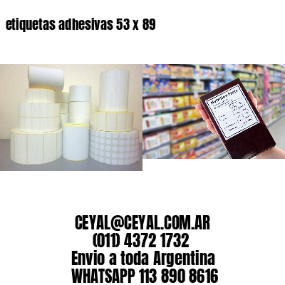 etiquetas adhesivas 53 x 89