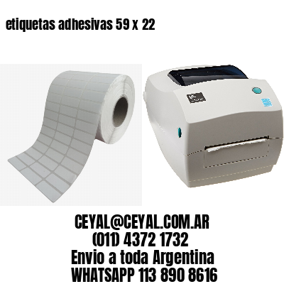 etiquetas adhesivas 59 x 22