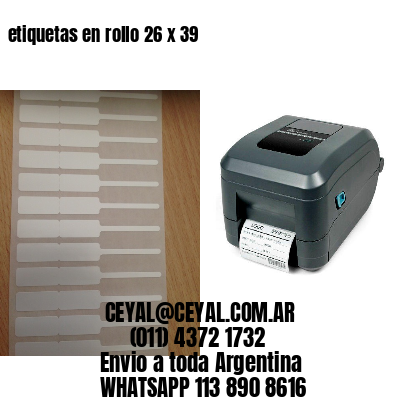 etiquetas en rollo 26 x 39