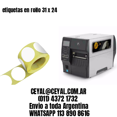 etiquetas en rollo 31 x 24