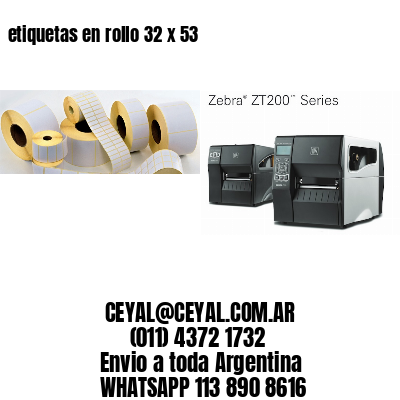 etiquetas en rollo 32 x 53