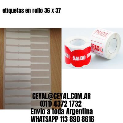 etiquetas en rollo 36 x 37