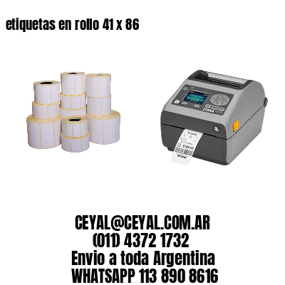 etiquetas en rollo 41 x 86