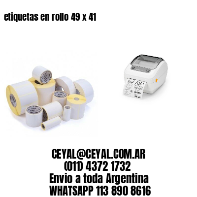 etiquetas en rollo 49 x 41