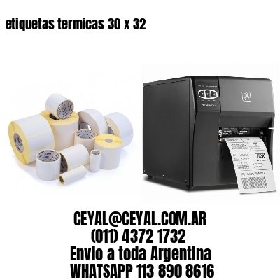 etiquetas termicas 30 x 32