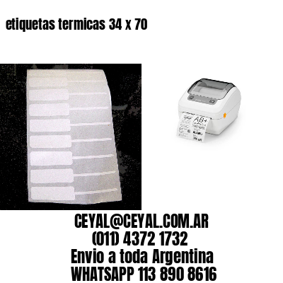 etiquetas termicas 34 x 70