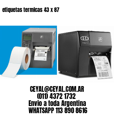 etiquetas termicas 43 x 87