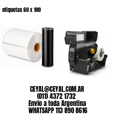 etiquetas 60 x 100