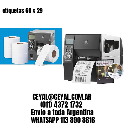 etiquetas 60 x 29