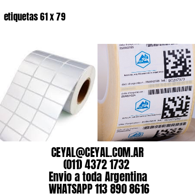 etiquetas 61 x 79