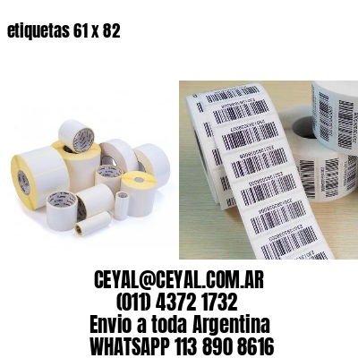 etiquetas 61 x 82