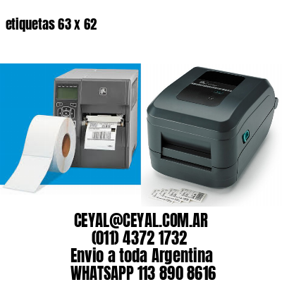etiquetas 63 x 62