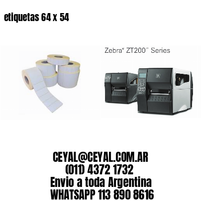 etiquetas 64 x 54