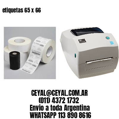 etiquetas 65 x 66