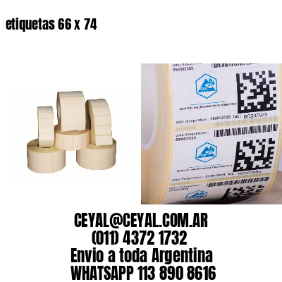 etiquetas 66 x 74