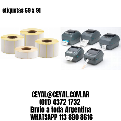 etiquetas 69 x 91