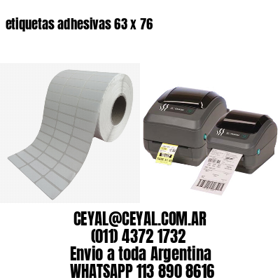 etiquetas adhesivas 63 x 76
