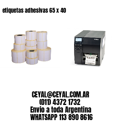 etiquetas adhesivas 65 x 40