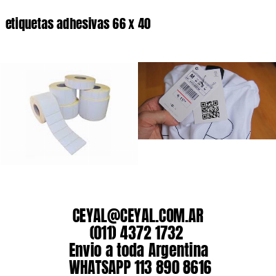 etiquetas adhesivas 66 x 40