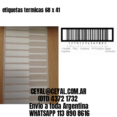 etiquetas termicas 68 x 41
