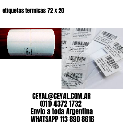 etiquetas termicas 72 x 20