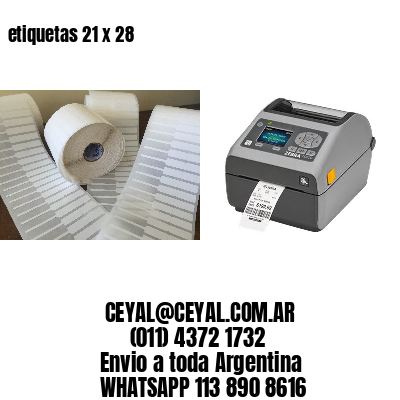 etiquetas 21 x 28