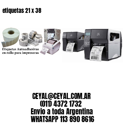 etiquetas 21 x 38