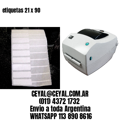 etiquetas 21 x 90