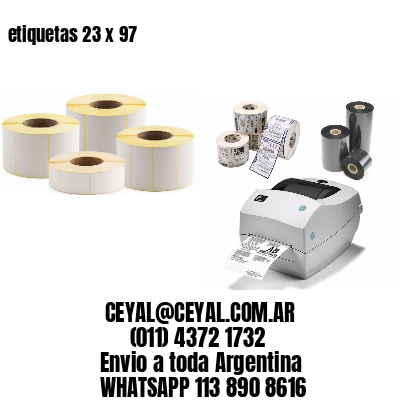 etiquetas 23 x 97