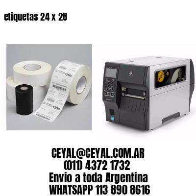 etiquetas 24 x 28