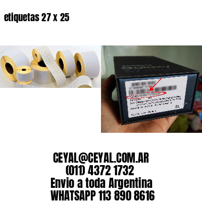 etiquetas 27 x 25