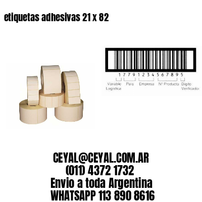 etiquetas adhesivas 21 x 82