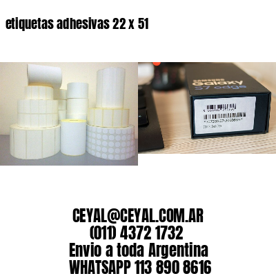 etiquetas adhesivas 22 x 51