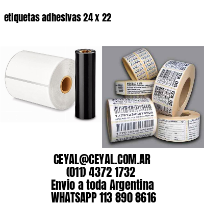 etiquetas adhesivas 24 x 22