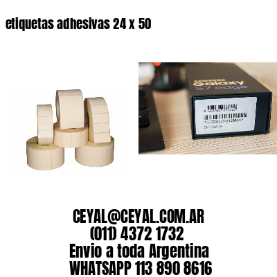 etiquetas adhesivas 24 x 50