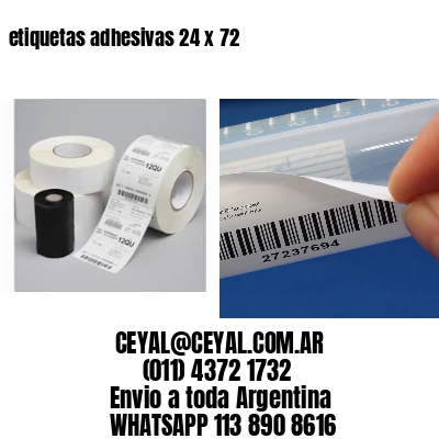 etiquetas adhesivas 24 x 72
