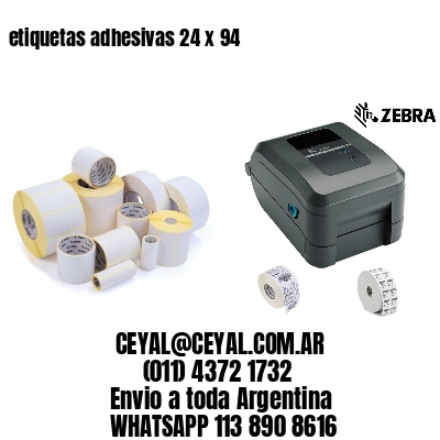 etiquetas adhesivas 24 x 94